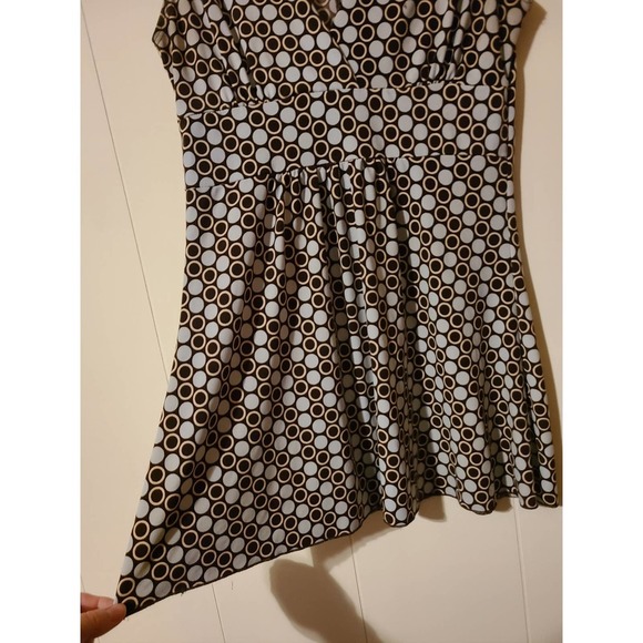 Body Central Shirt Large Polka Dot V-Neck Sleeveless (AI) - Picture 4 of 4